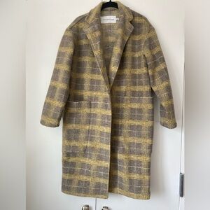 Calvin Klein Jeans Check Coat - XS